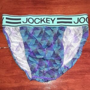 Jockey Boys' Teal & Purple Geometric Briefs